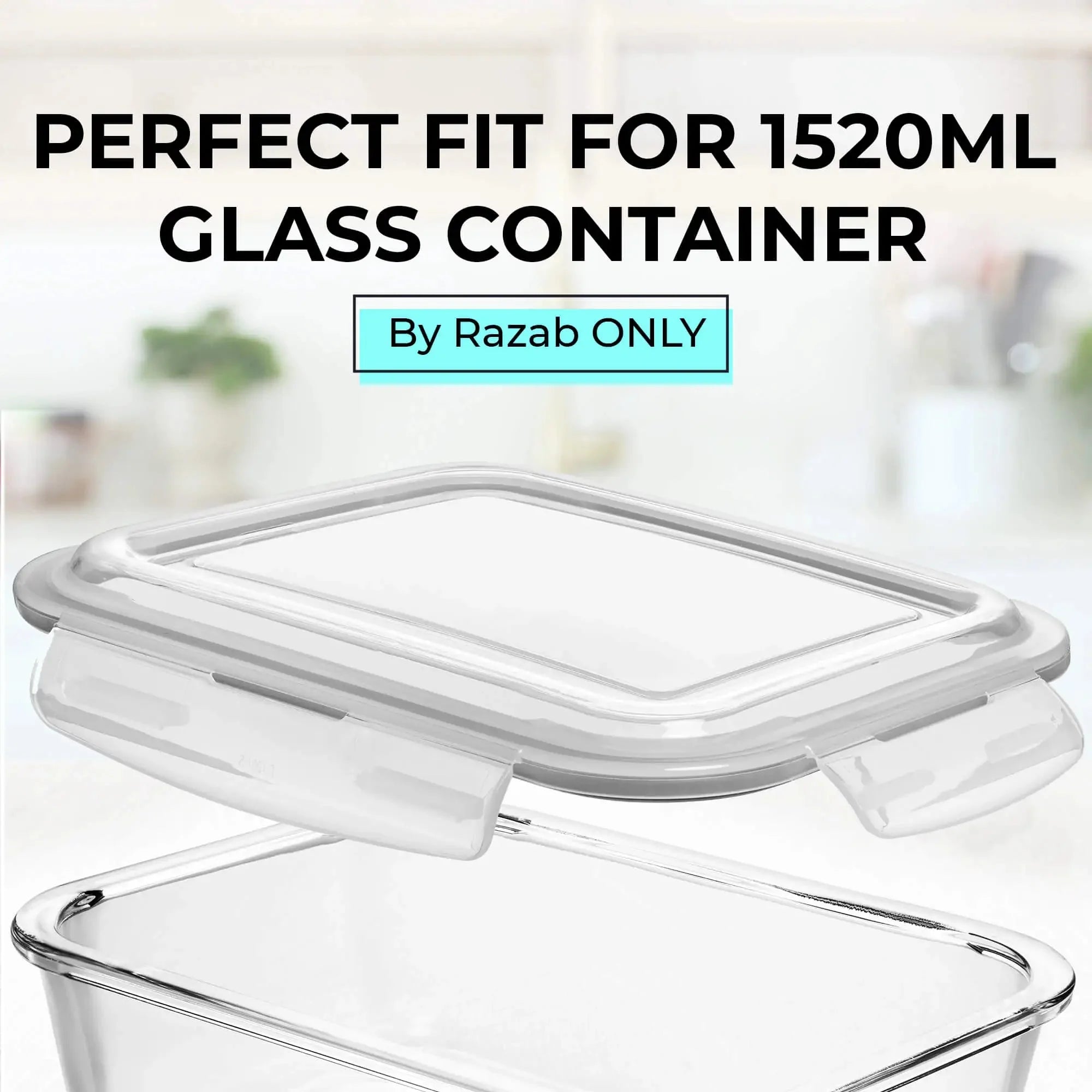 1520ML - Glass Container Set by Razab (Replacement lid)
