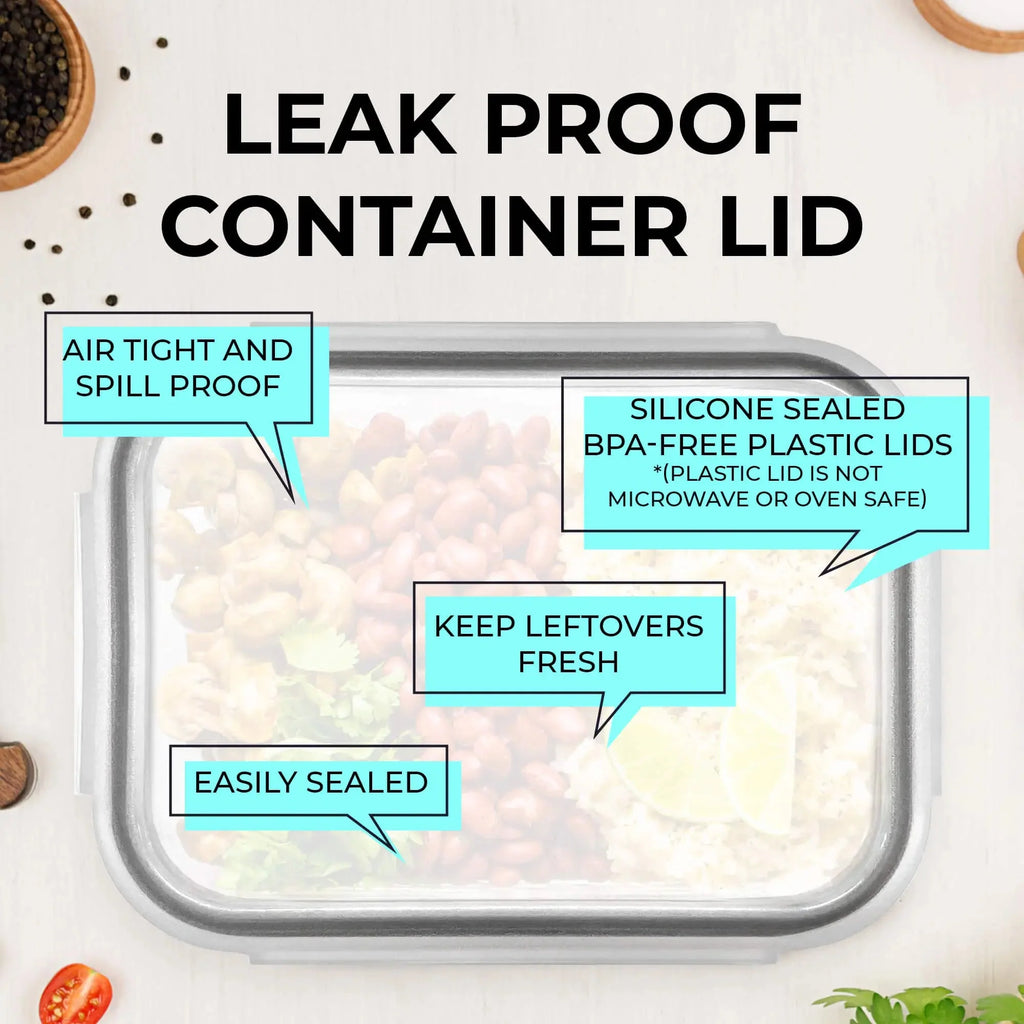 1520ML - Glass Container Set by Razab (Replacement lid)