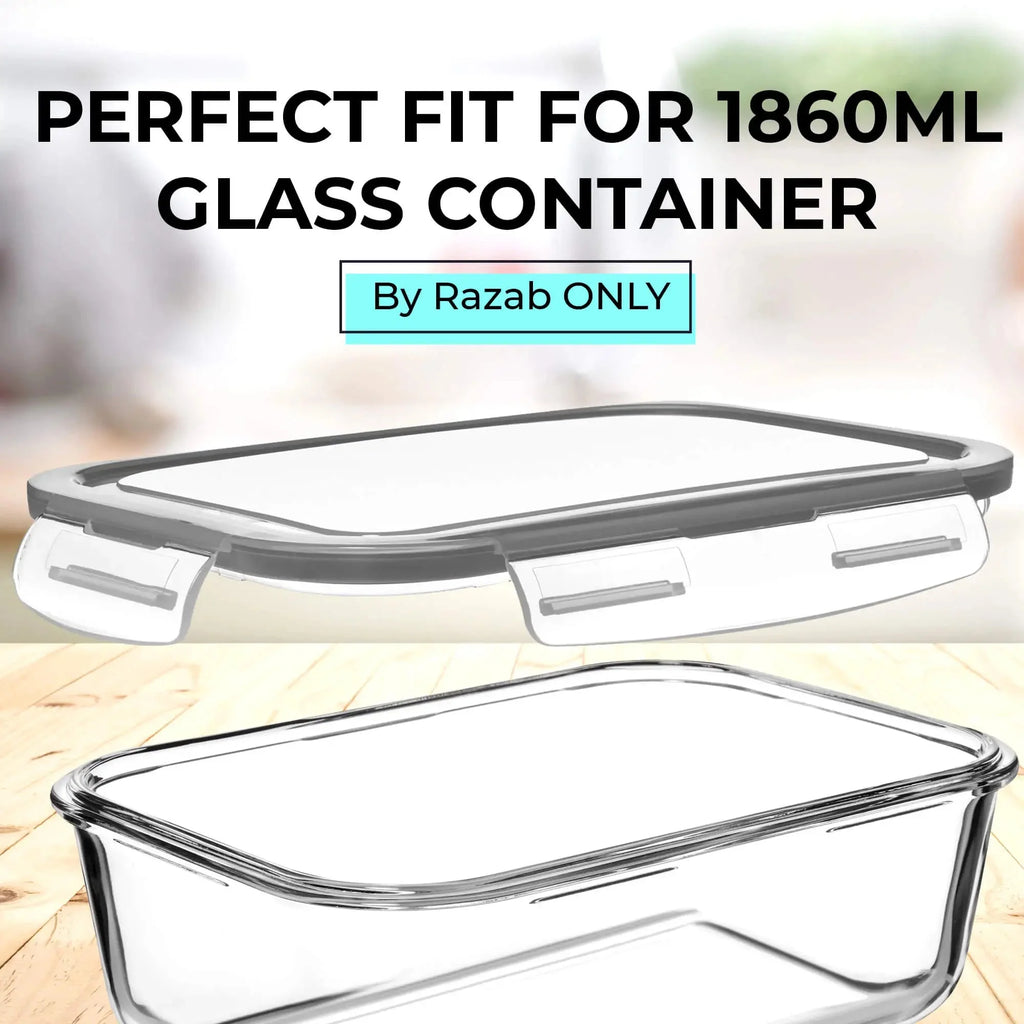 1860ML - Glass Container Set by Razab (Replacement lid)