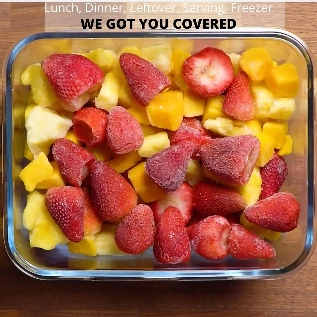 3300ML Glass Container with Red Silicon Lid