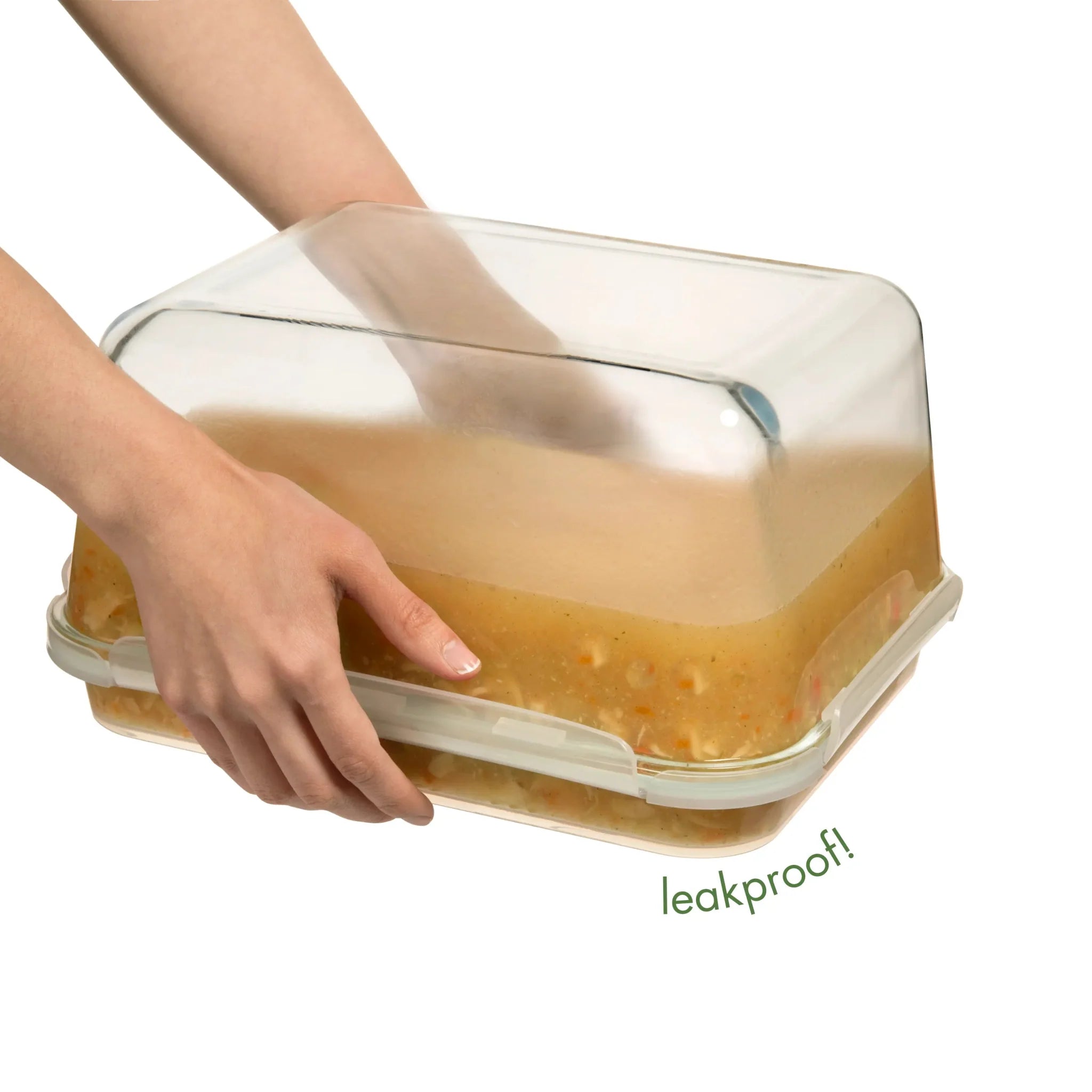 6500ML Extra Large Glass Container With Locking Lid and Handle