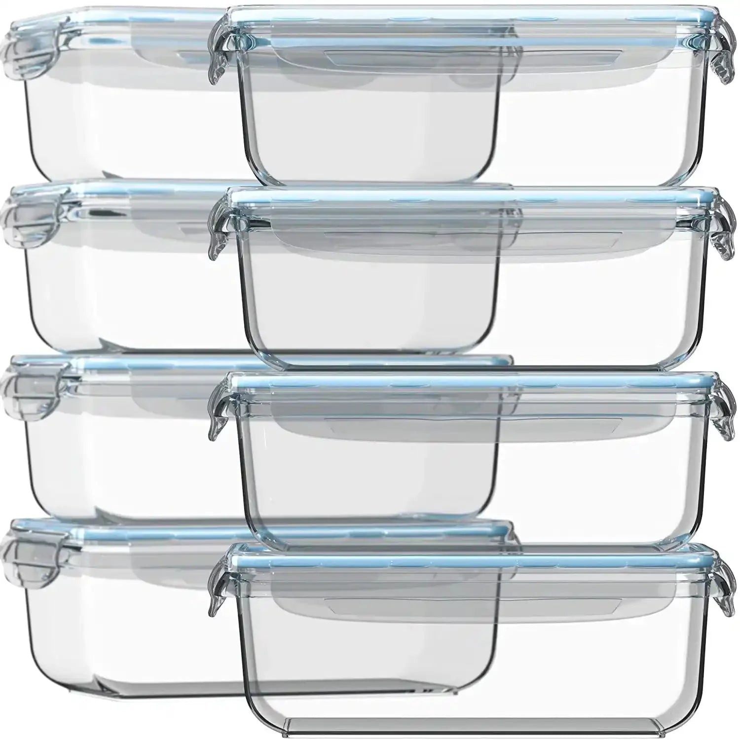 Set of 16 Pc Glass Food Storage Container