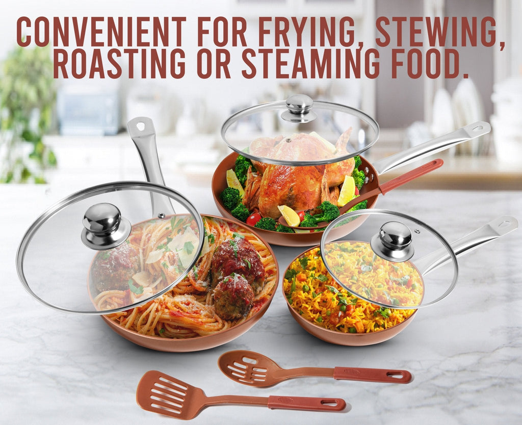 Copper Pans (Set Of 3)