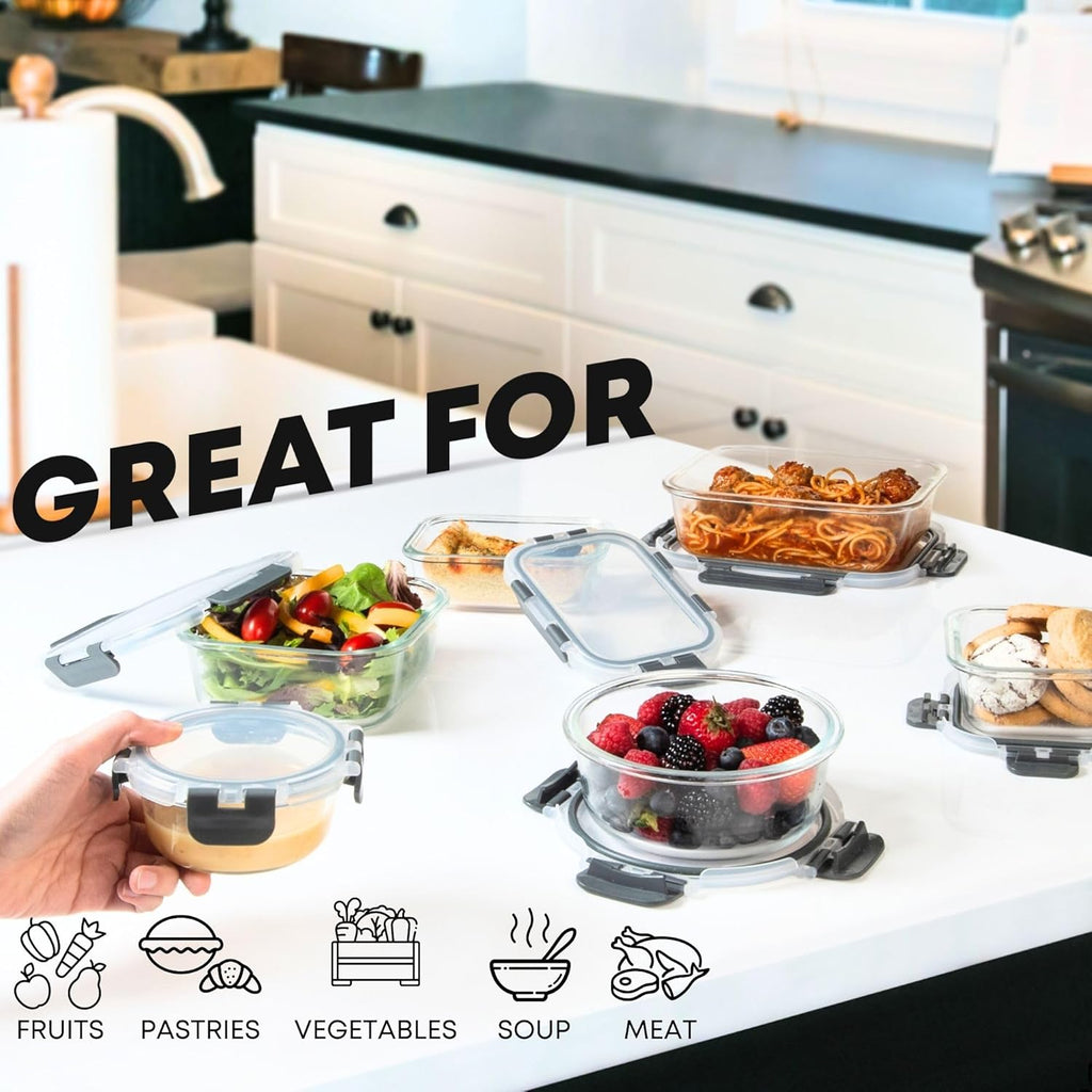 Razab 30 PC Glass Meal Prep Containers